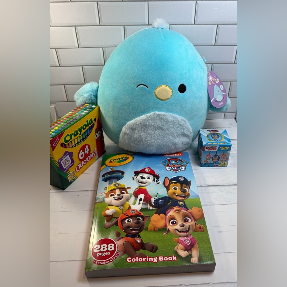 64-count  Crayons PAW Patrol Color Book Sonic the Hedgehog Squishmallows Origins